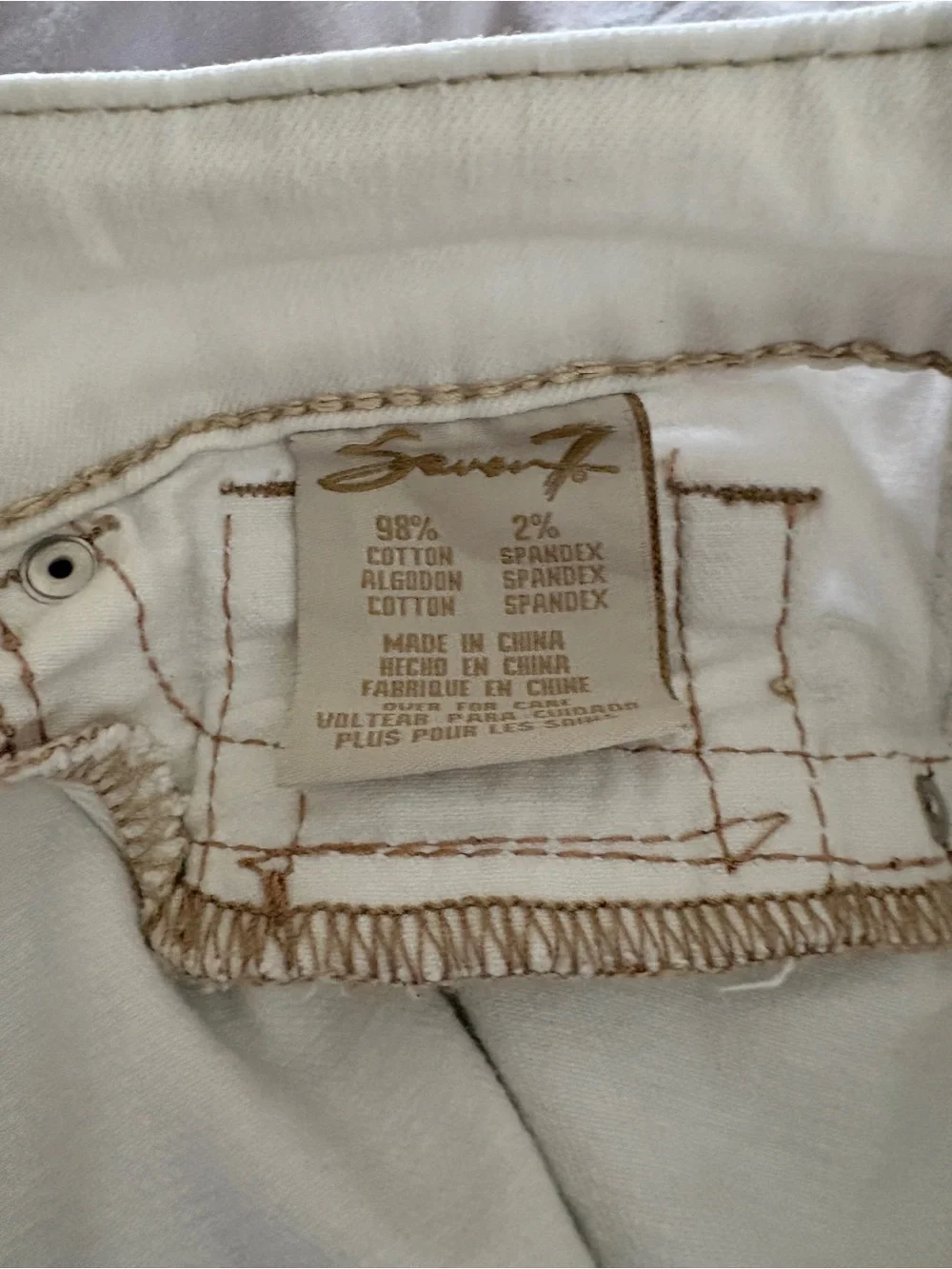Seven7 white denim